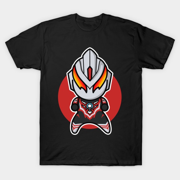 Ultraman Orb Thunder Breastar Chibi Style Kawaii T-Shirt by The Toku Verse